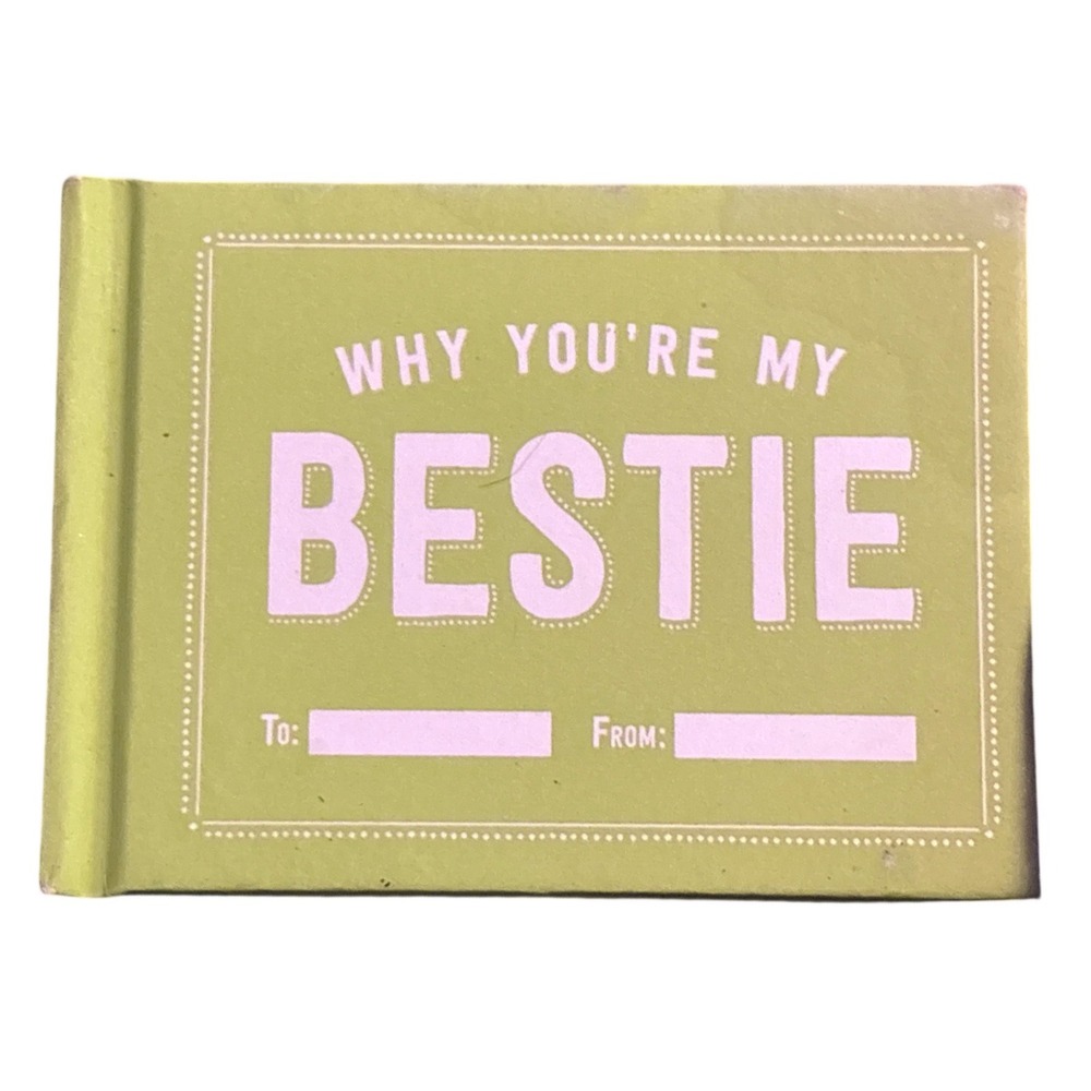 NEW Why You're My‎ Bestie Mini Fill-In Gift Book 50 Prompts